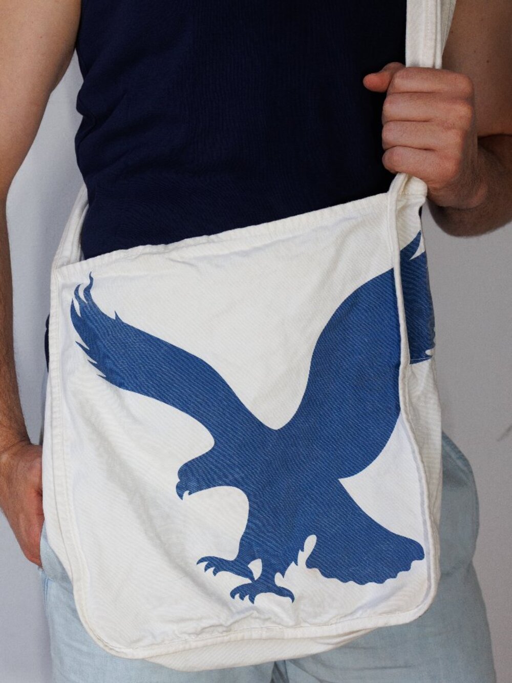 Vintage AMERICAN EAGLE Cross Body Tote